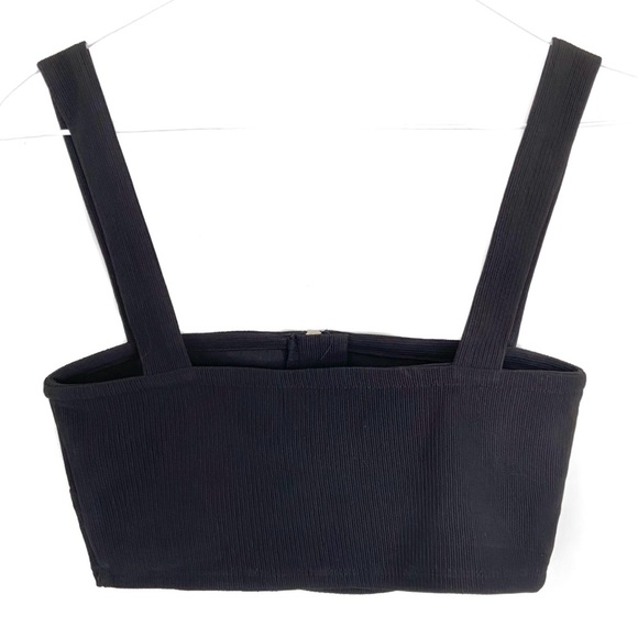 TWIIN Circa Zip Front Ribbed Crop Top - Picture 3 of 6